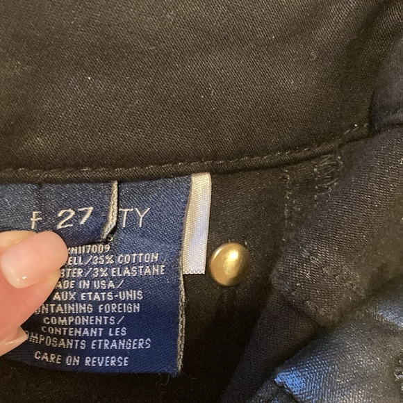 Fidelity‎ Denim Luna Velveteen Ultra High Black Ankle Jeans Size 27 - Picture 5 of 6